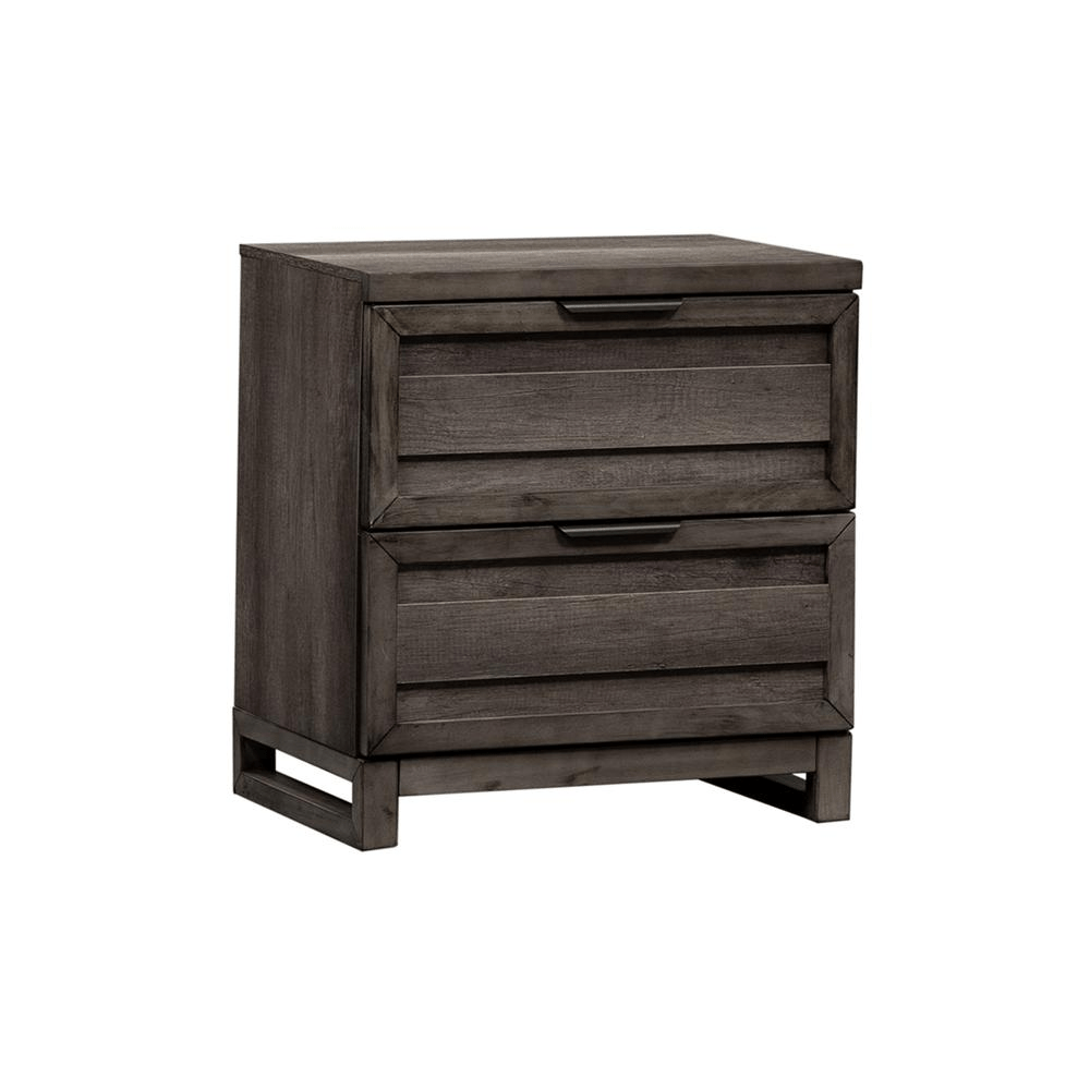 Night Stand, Greystone Finish - Mervyns