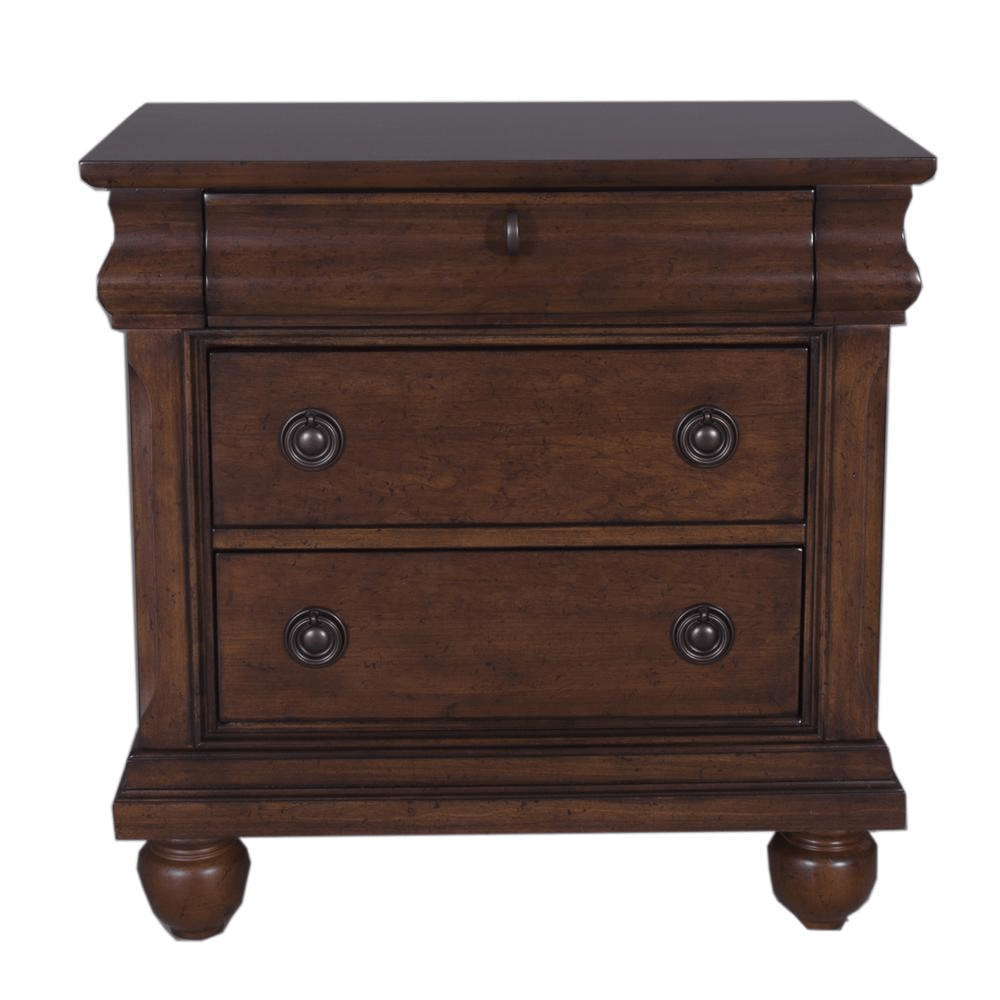 Night Stand, Rustic Cherry Finish - Mervyns