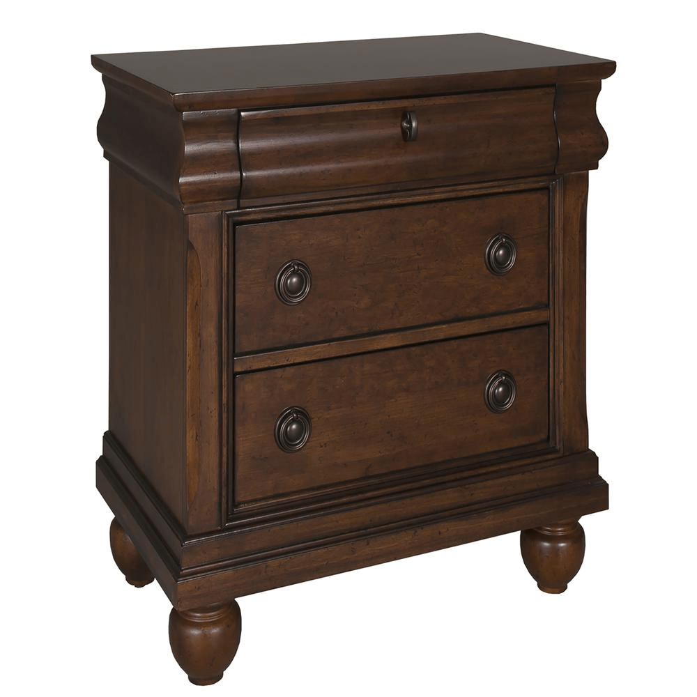 Night Stand, Rustic Cherry Finish - Mervyns