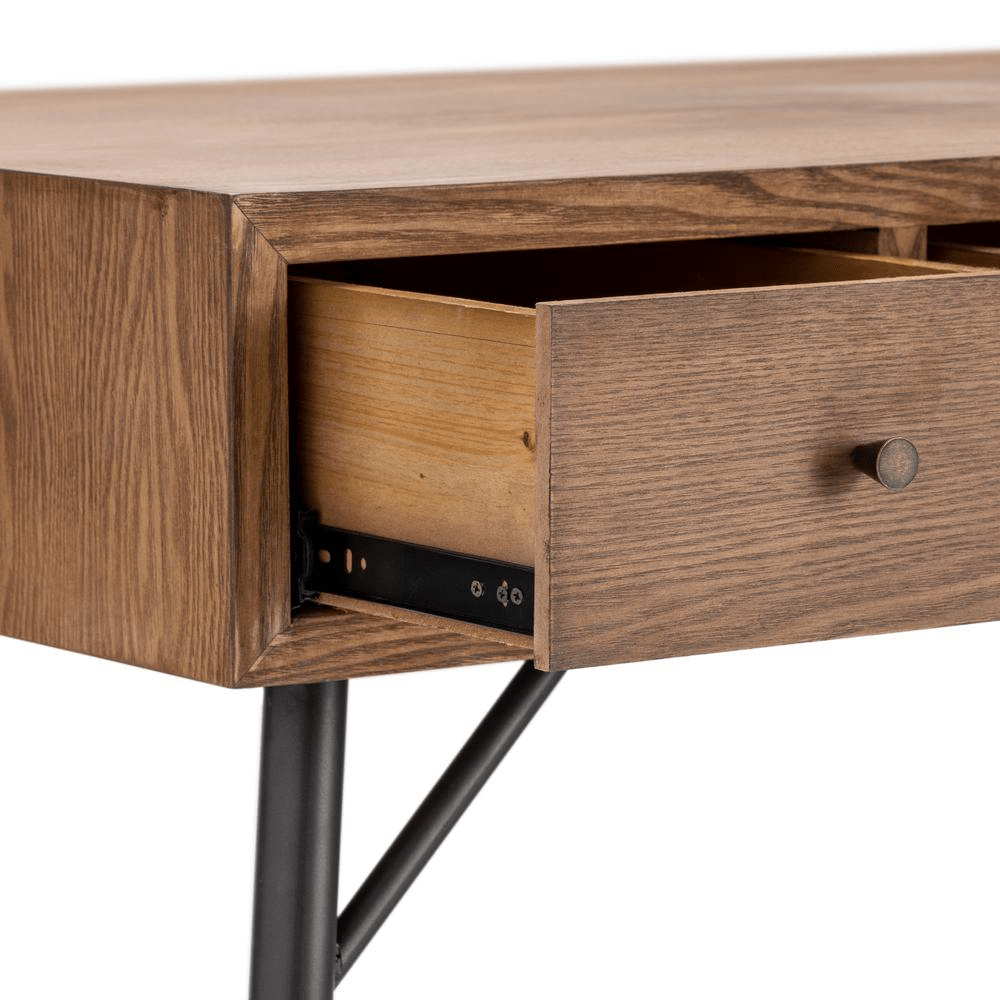 Nolan Three - Drawer Writing Desk - Mervyns