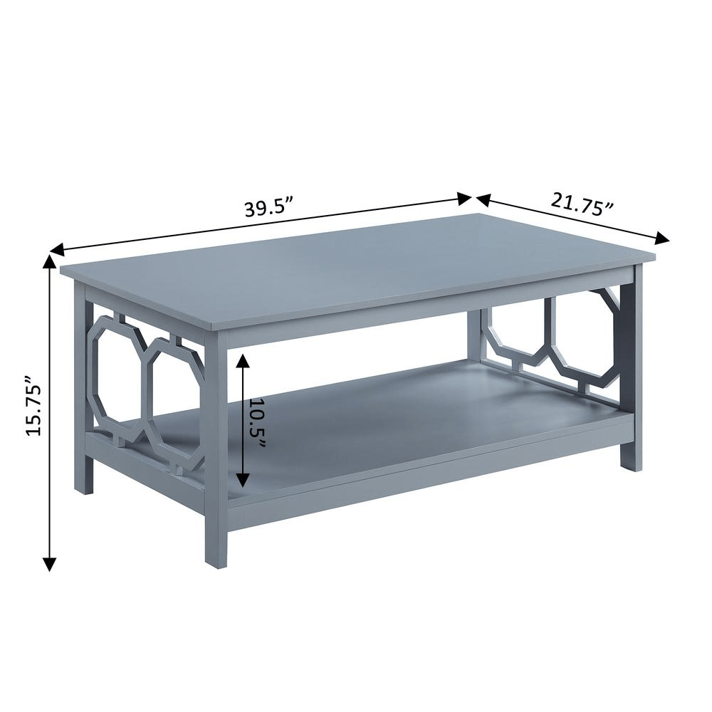 Omega Coffee Table with Shelf Gray - Mervyns