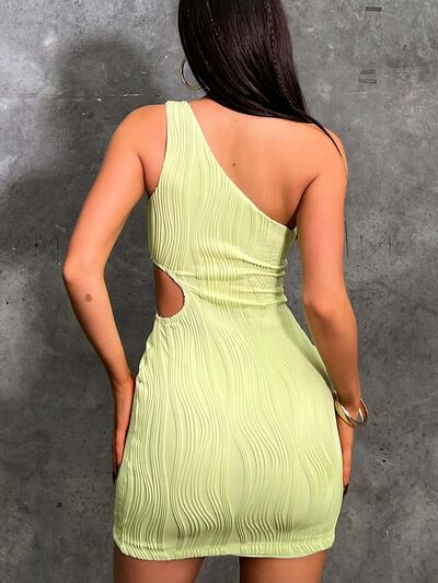 One Shoulder Cutout Mini Dress - Mervyns