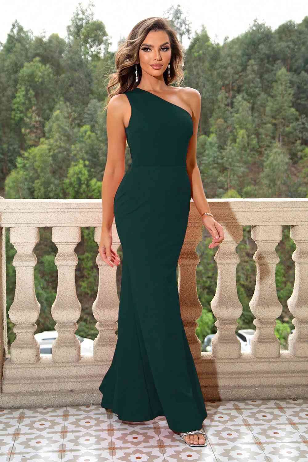 One - Shoulder Sleeveless Maxi Dress - Mervyns