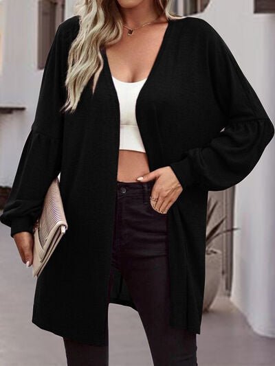 Open Front Long Sleeve Cardigan - Mervyns