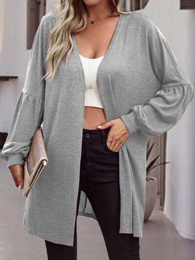 Open Front Long Sleeve Cardigan - Mervyns