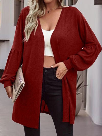 Open Front Long Sleeve Cardigan - Mervyns