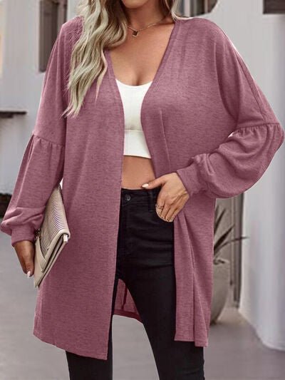 Open Front Long Sleeve Cardigan - Mervyns