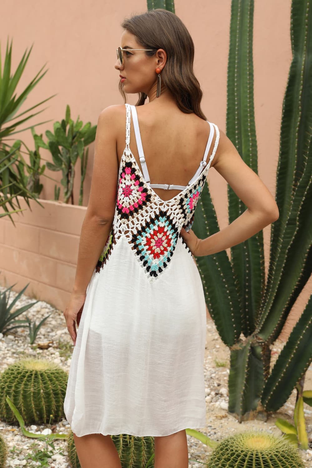 Openwork Sleeveless Embroidery Dress - Mervyns