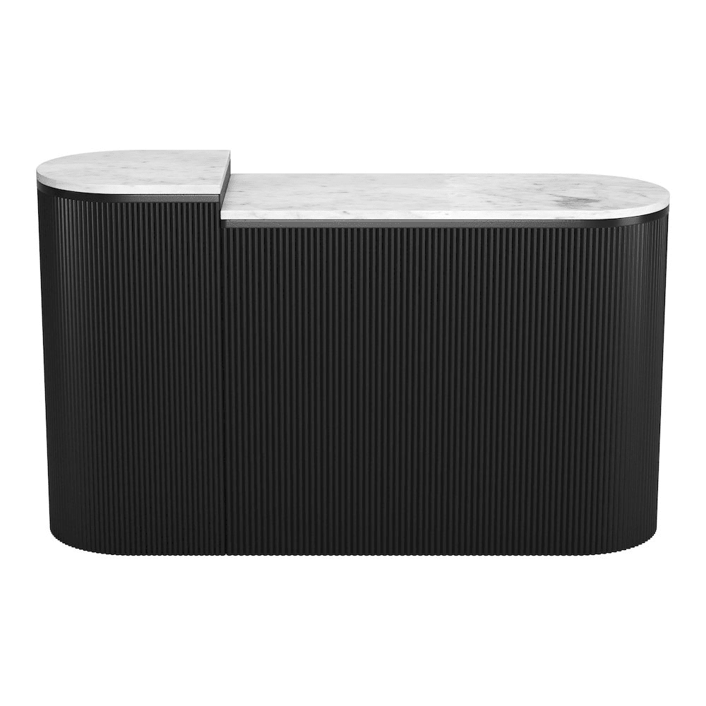 Ormara Console Table Set (2-Piece) White & Black - Mervyns