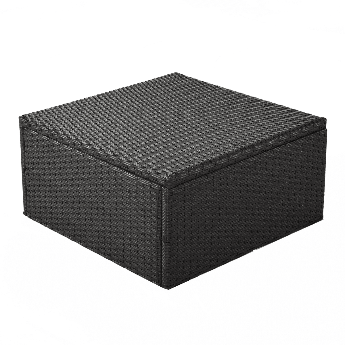 Outdoor Patio Rectangle Daybed with Retractable Canopy Wicker Sectional Seating - Mervyns