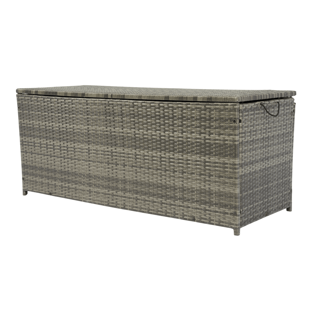 Outdoor Storage Box, 113 Gallon Wicker Patio Deck Boxes with Lid, Outdoor Cushion Storage for Kids Toys, Pillows, Towel Grey Wicker - Mervyns