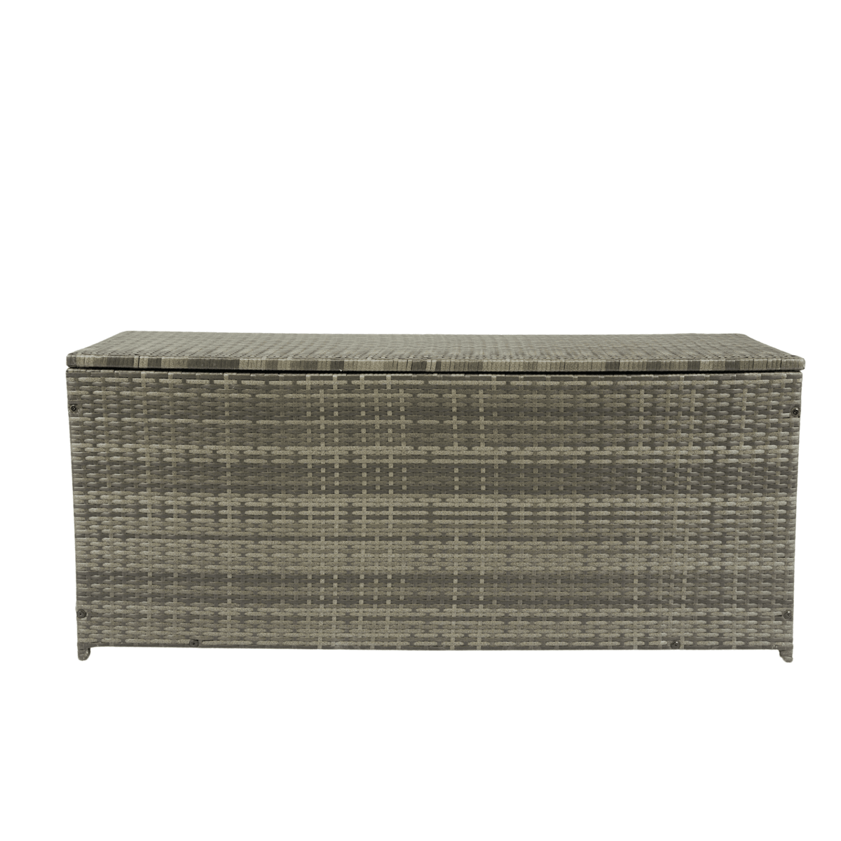 Outdoor Storage Box, 113 Gallon Wicker Patio Deck Boxes with Lid, Outdoor Cushion Storage for Kids Toys, Pillows, Towel Grey Wicker - Mervyns