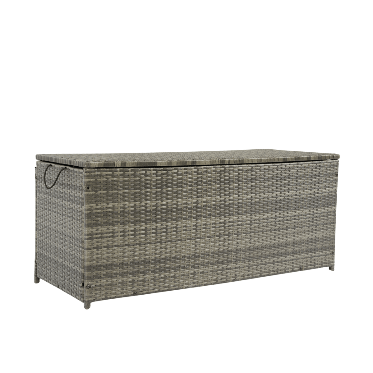 Outdoor Storage Box, 113 Gallon Wicker Patio Deck Boxes with Lid, Outdoor Cushion Storage for Kids Toys, Pillows, Towel Grey Wicker - Mervyns