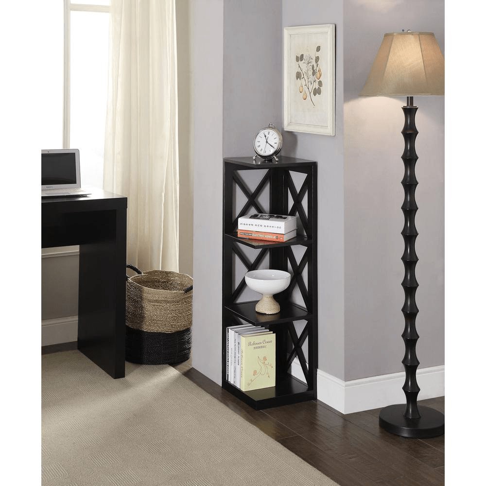 Oxford 3 Tier Corner Bookcase - Mervyns