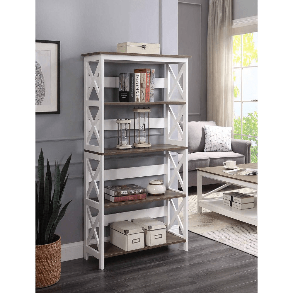 Oxford 5 Tier Bookcase - Mervyns