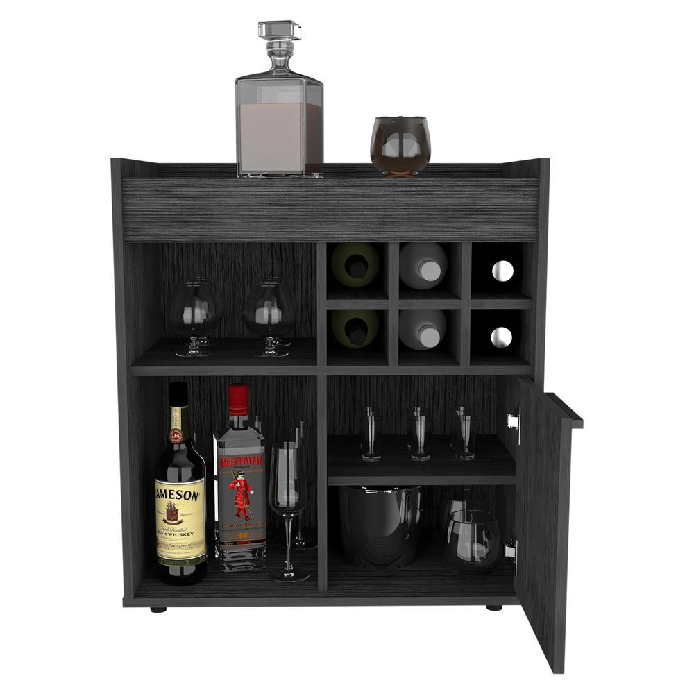 Pasadena Bar Cabinet - Grey Oak - Mervyns