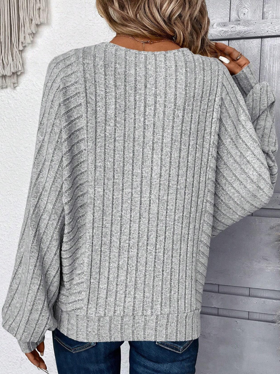 Plus Size Round Neck Batwing Sleeve T-Shirt - Mervyns