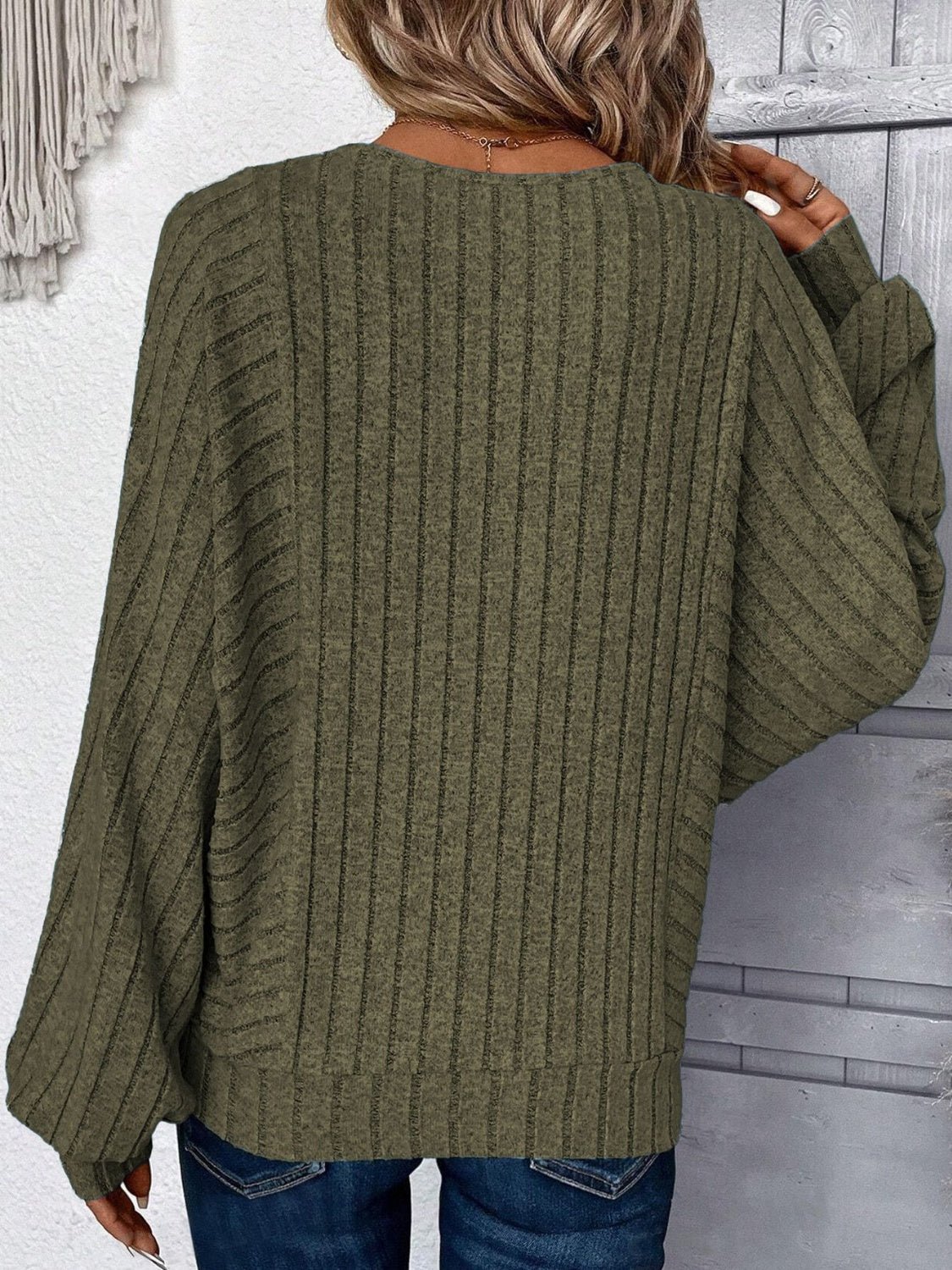 Plus Size Round Neck Batwing Sleeve T-Shirt - Mervyns