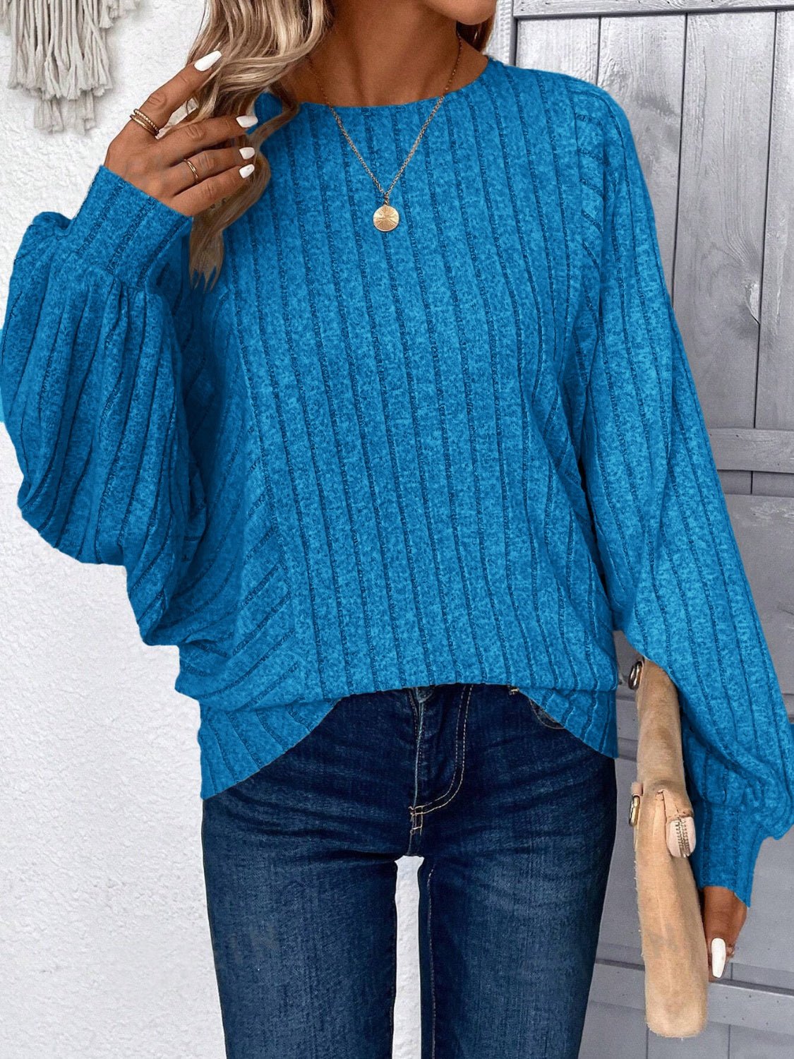 Plus Size Round Neck Batwing Sleeve T-Shirt - Mervyns