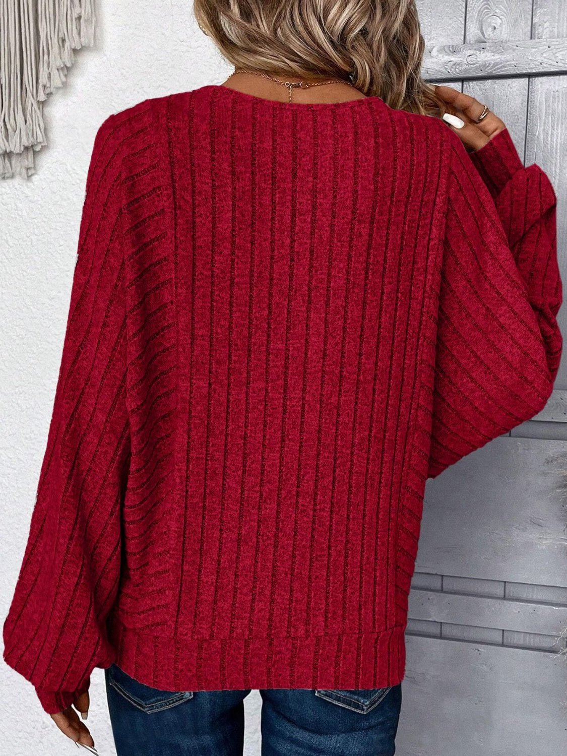 Plus Size Round Neck Batwing Sleeve T-Shirt - Mervyns