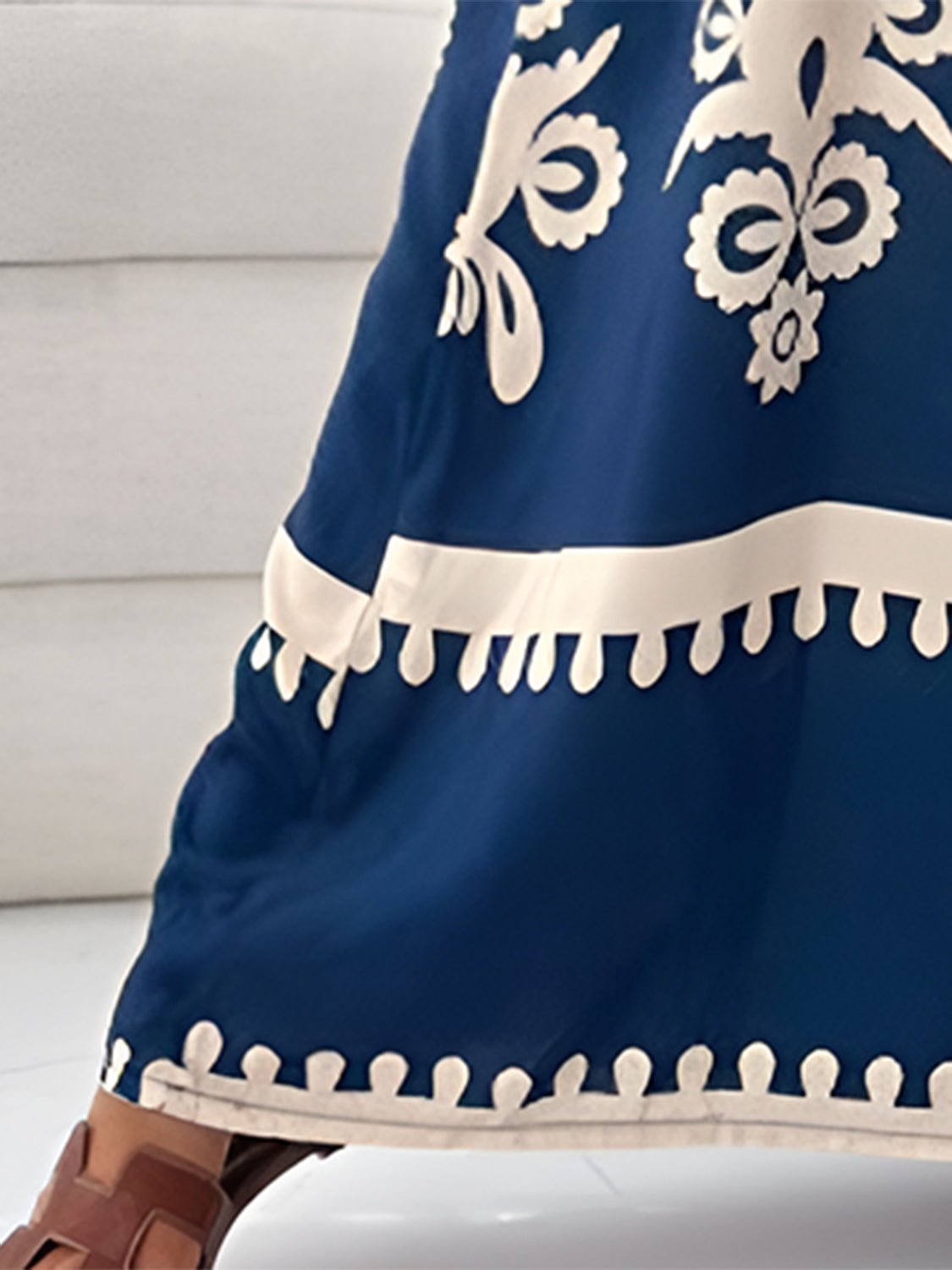 Printed Spaghetti Strap Sleeveless Maxi Dress - Mervyns