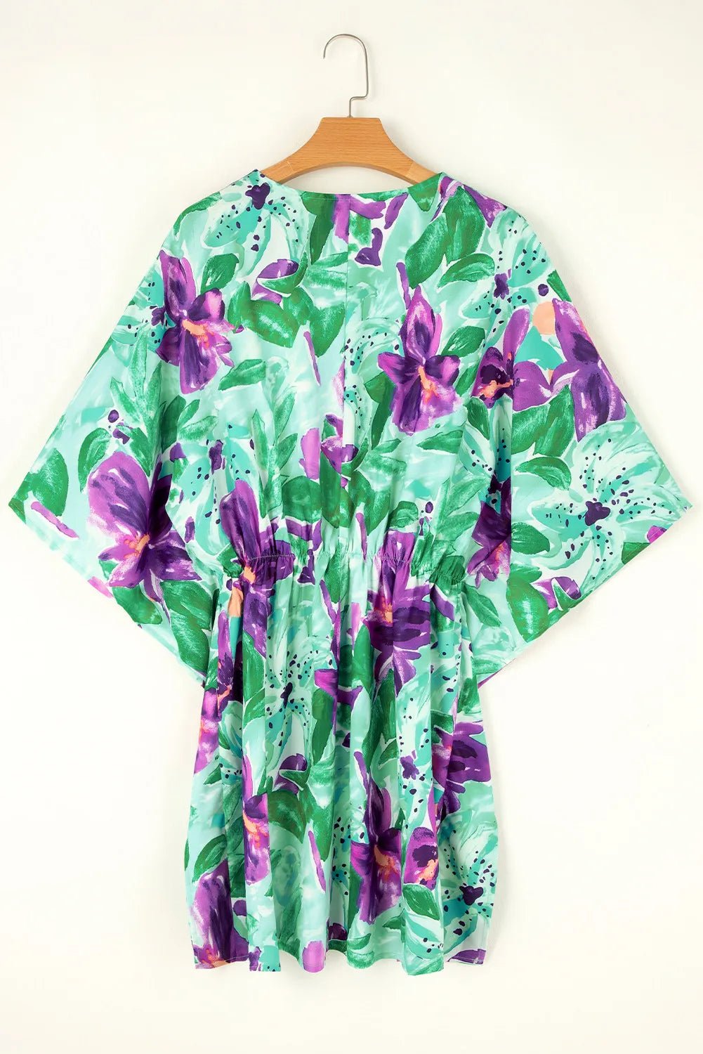 Printed V-Neck Half Sleeve Mini Dress - Mervyns