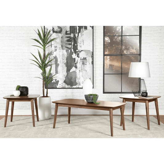 Radley 3-piece Rectangular Coffee Table Set Natural Walnut - Mervyns