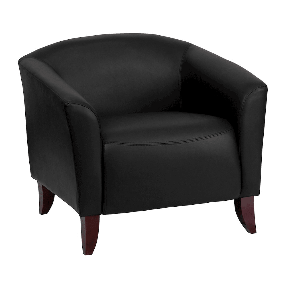 Reception Set in Black LeatherSoft - Mervyns