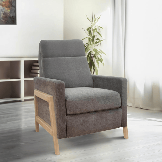 Recliner With Wood Frame - Mervyns