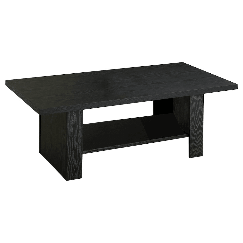 Rodez 3-piece Engineered Wood Coffee Table Set Black Oak - Mervyns