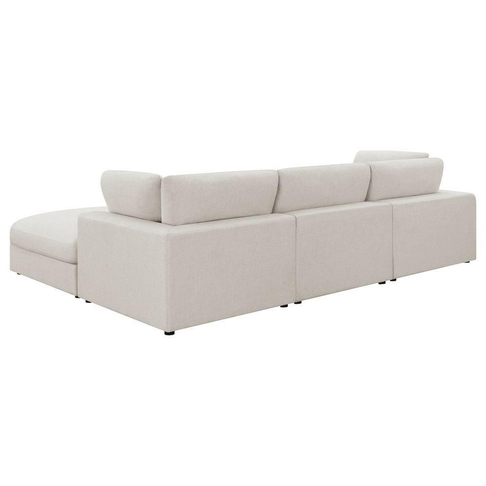 Serene 4-piece Upholstered Modular Sectional Sofa Beige - Mervyns