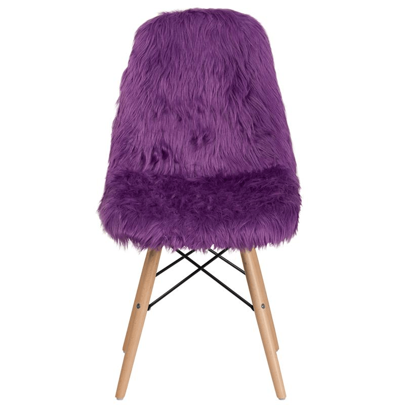 Shaggy Dog Purple Accent Chair - Mervyns