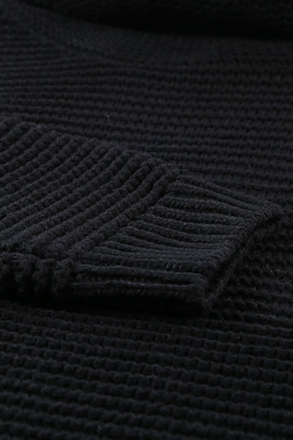 Side Slit Turtleneck Long Sleeve Sweater - Mervyns