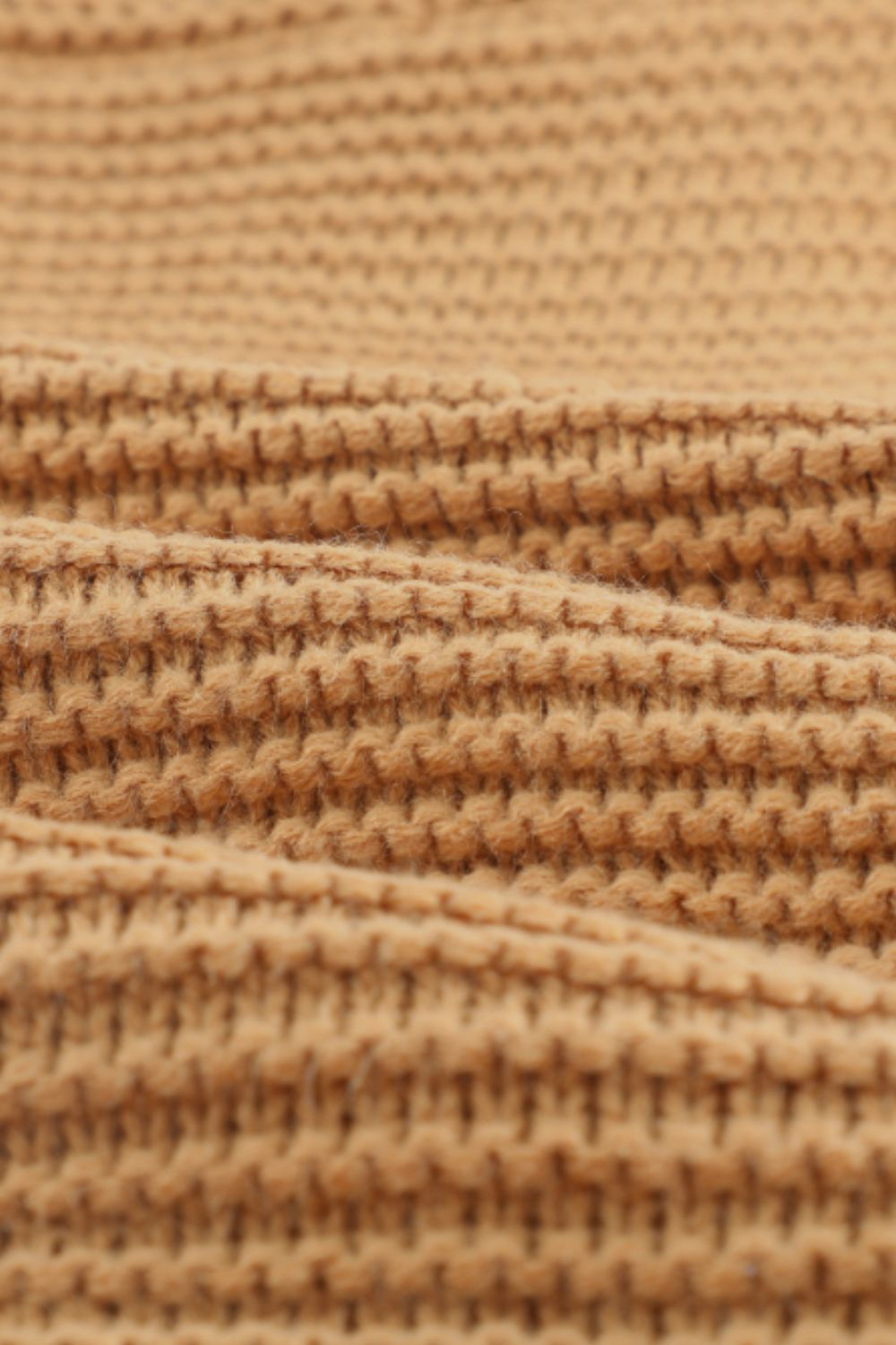 Side Slit Turtleneck Long Sleeve Sweater - Mervyns