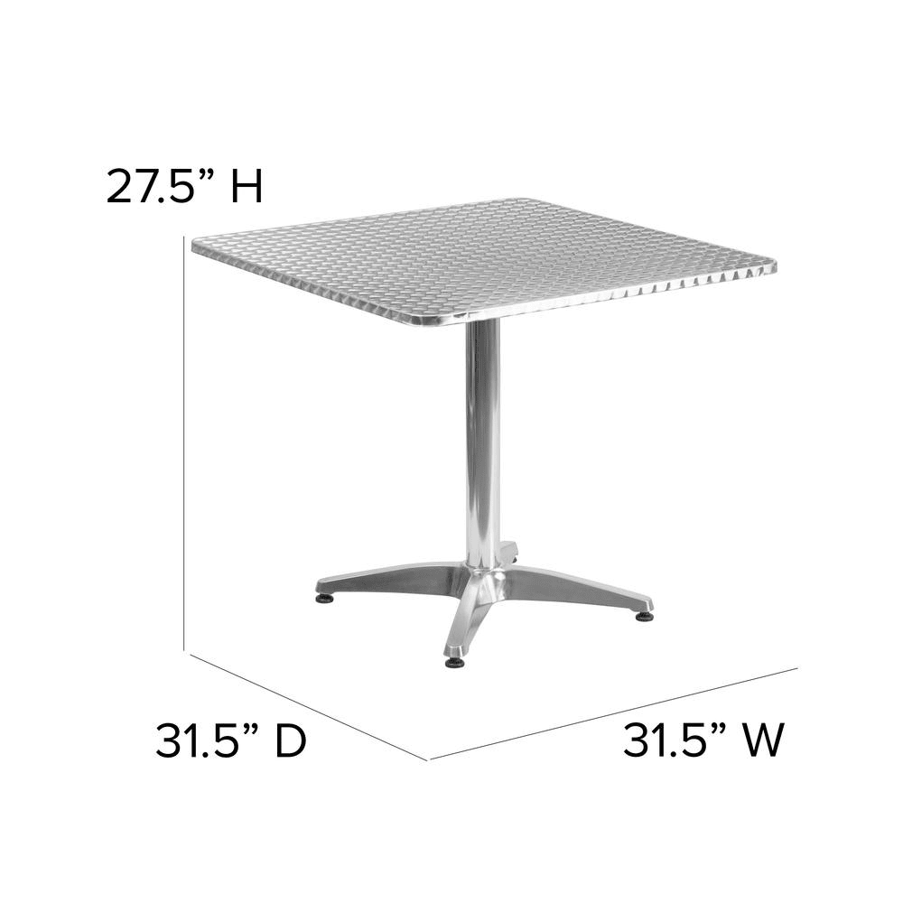 Silver Metal Indoor-Outdoor Restaurant Stack Chair with Metal Triple Slat Back - Mervyns