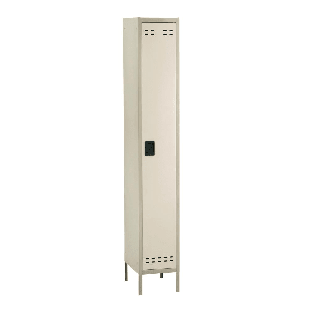 Single-Tier Locker, 12w x 18d x 78h, Two-Tone Gray - Mervyns