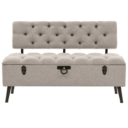 Storage Bench Cream Engineered wood 43.3 inches Storage Bench - Mervyns