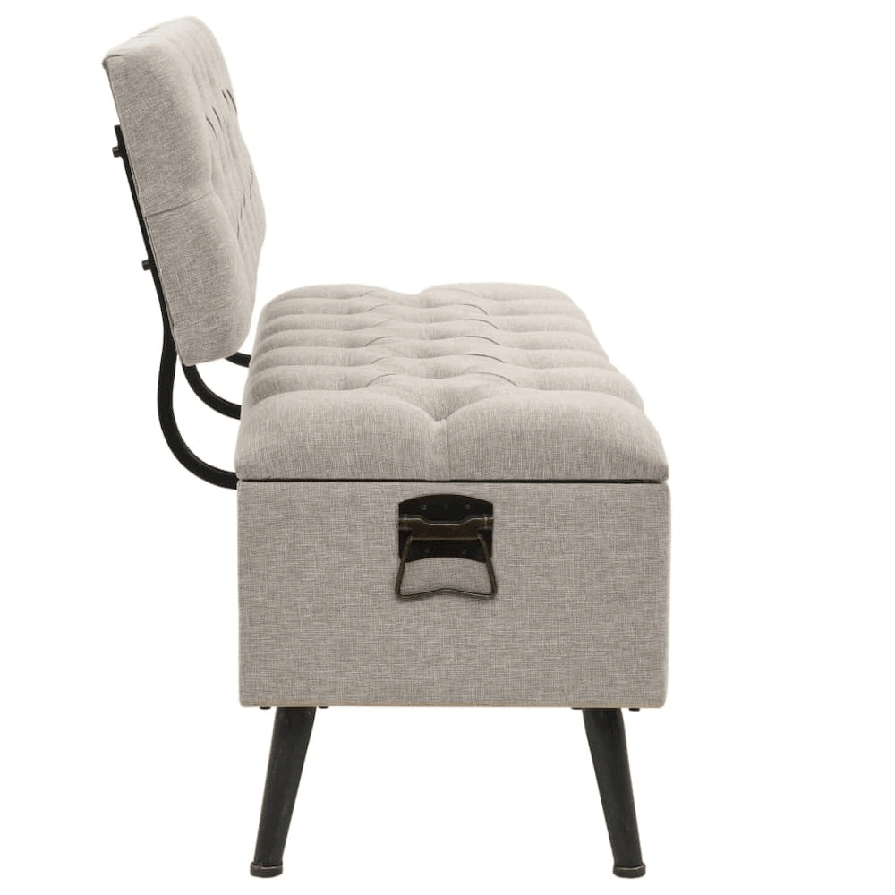 Storage Bench Cream Engineered wood 43.3 inches Storage Bench - Mervyns