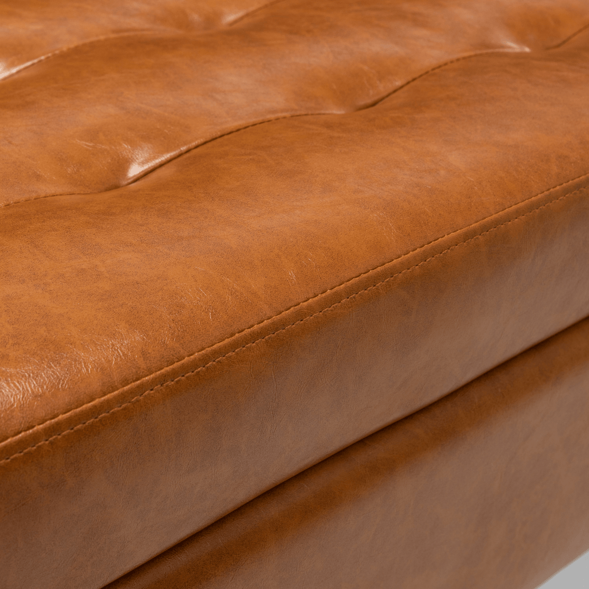 Storage Bench with Storage Bench for Bedroom End of Bed Bench Foot of Bed Bench Entryway Bench Storage Ottoman Bench 43.3' W x 17.7' Brown Leather Bench - Mervyns