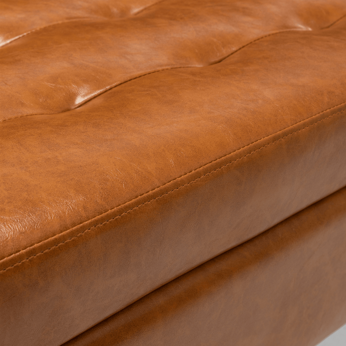 Storage Bench with Storage Bench for Bedroom End of Bed Bench Foot of Bed Bench Entryway Bench Storage Ottoman Bench 43.3' W x 17.7' Brown Leather Bench - Mervyns