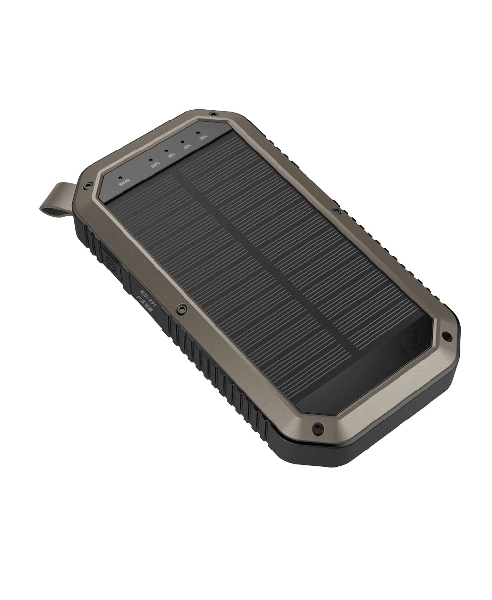 Sun Chaser Mini Solar Powered Wireless Phone Charger 10,000 mAh With LED Flood Light - Mervyns