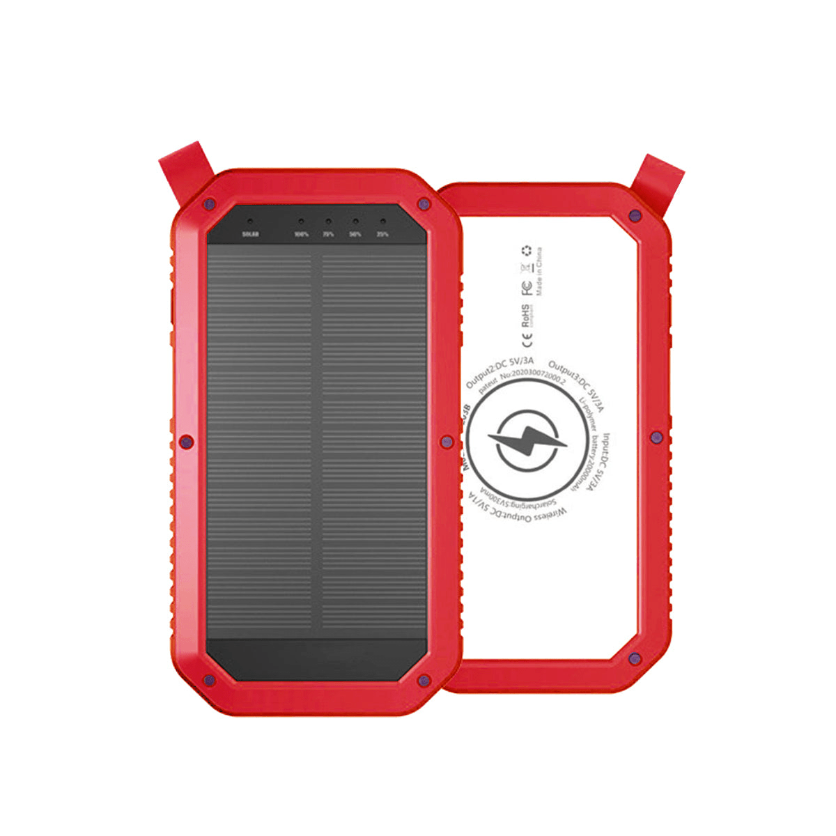 Sun Chaser Mini Solar Powered Wireless Phone Charger 10,000 mAh With LED Flood Light - Mervyns