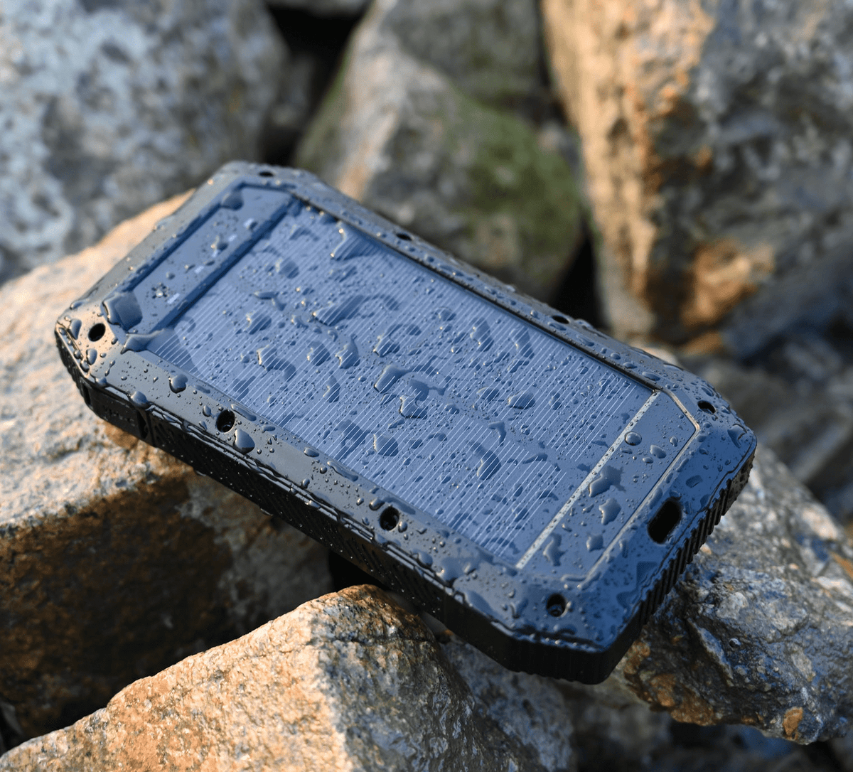 Sun Chaser Mini Solar Powered Wireless Phone Charger 10,000 mAh With LED Flood Light - Mervyns