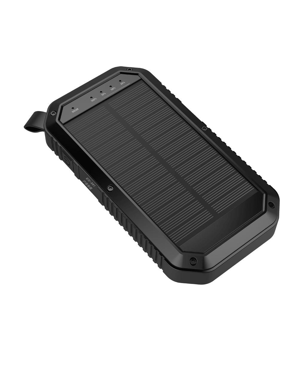 Sun Chaser Mini Solar Powered Wireless Phone Charger 10,000 mAh With LED Flood Light - Mervyns