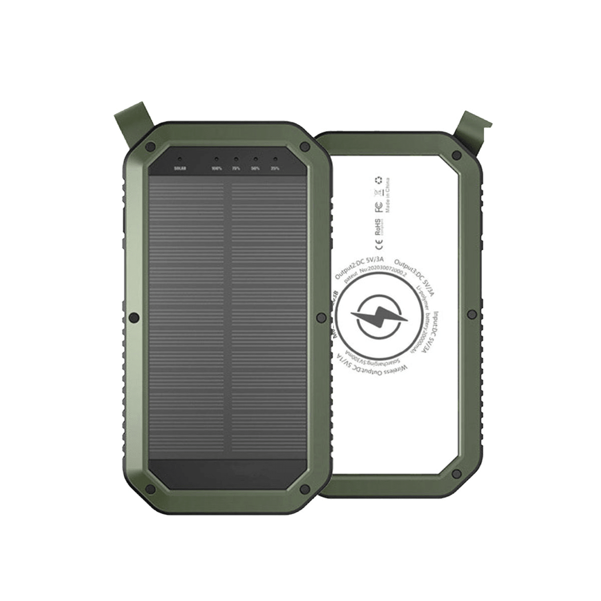 Sun Chaser Mini Solar Powered Wireless Phone Charger 10,000 mAh With LED Flood Light - Mervyns