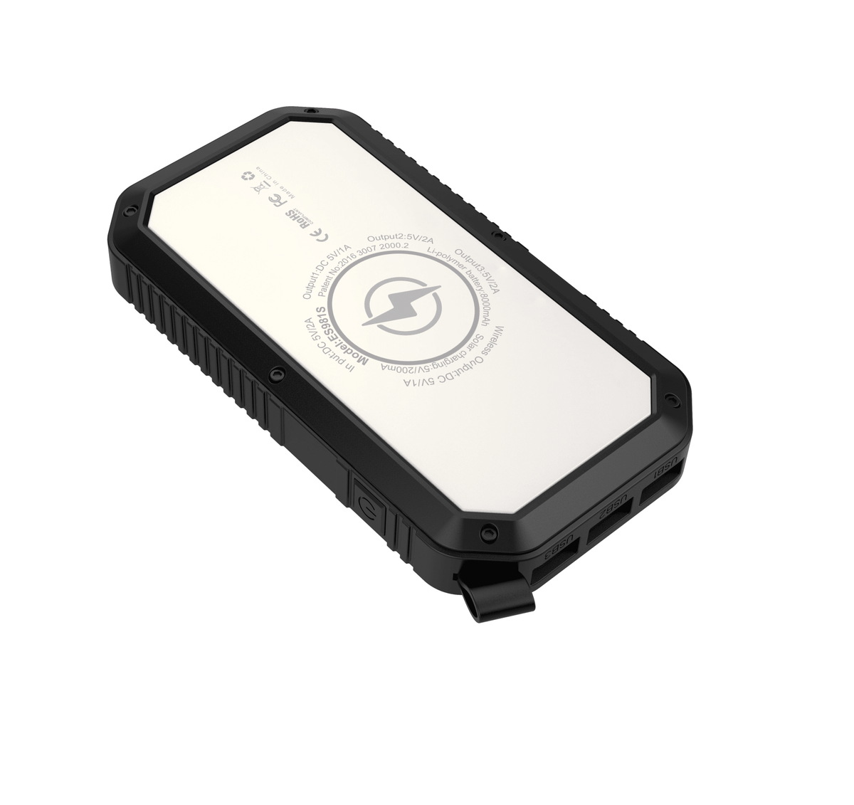 Sun Chaser Mini Solar Powered Wireless Phone Charger 10,000 mAh With LED Flood Light - Mervyns