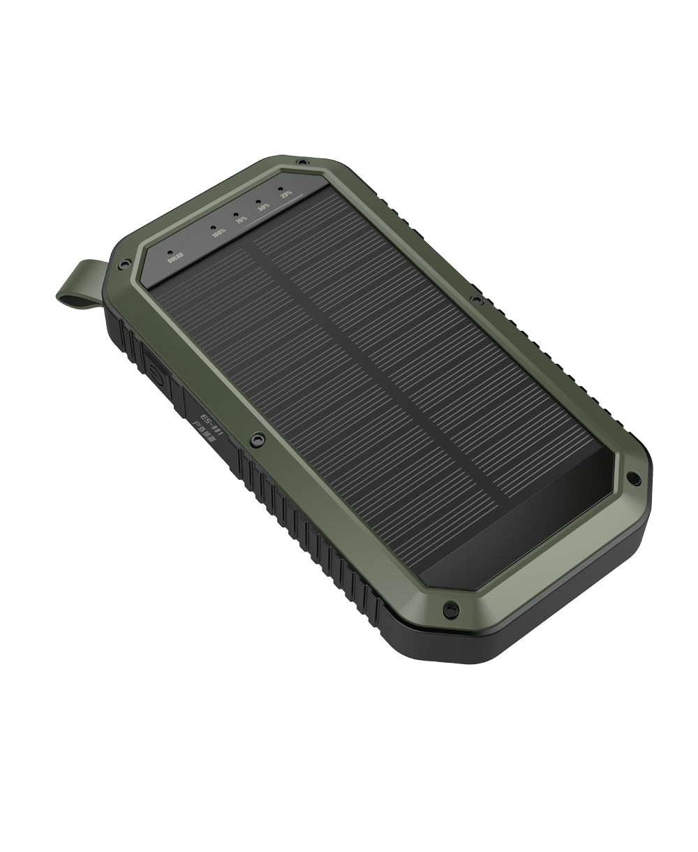 Sun Chaser Mini Solar Powered Wireless Phone Charger 10,000 mAh With LED Flood Light - Mervyns
