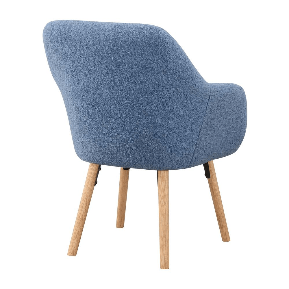 Take a Seat Charlotte Sherpa Accent Chair, Sherpa Blue - Mervyns