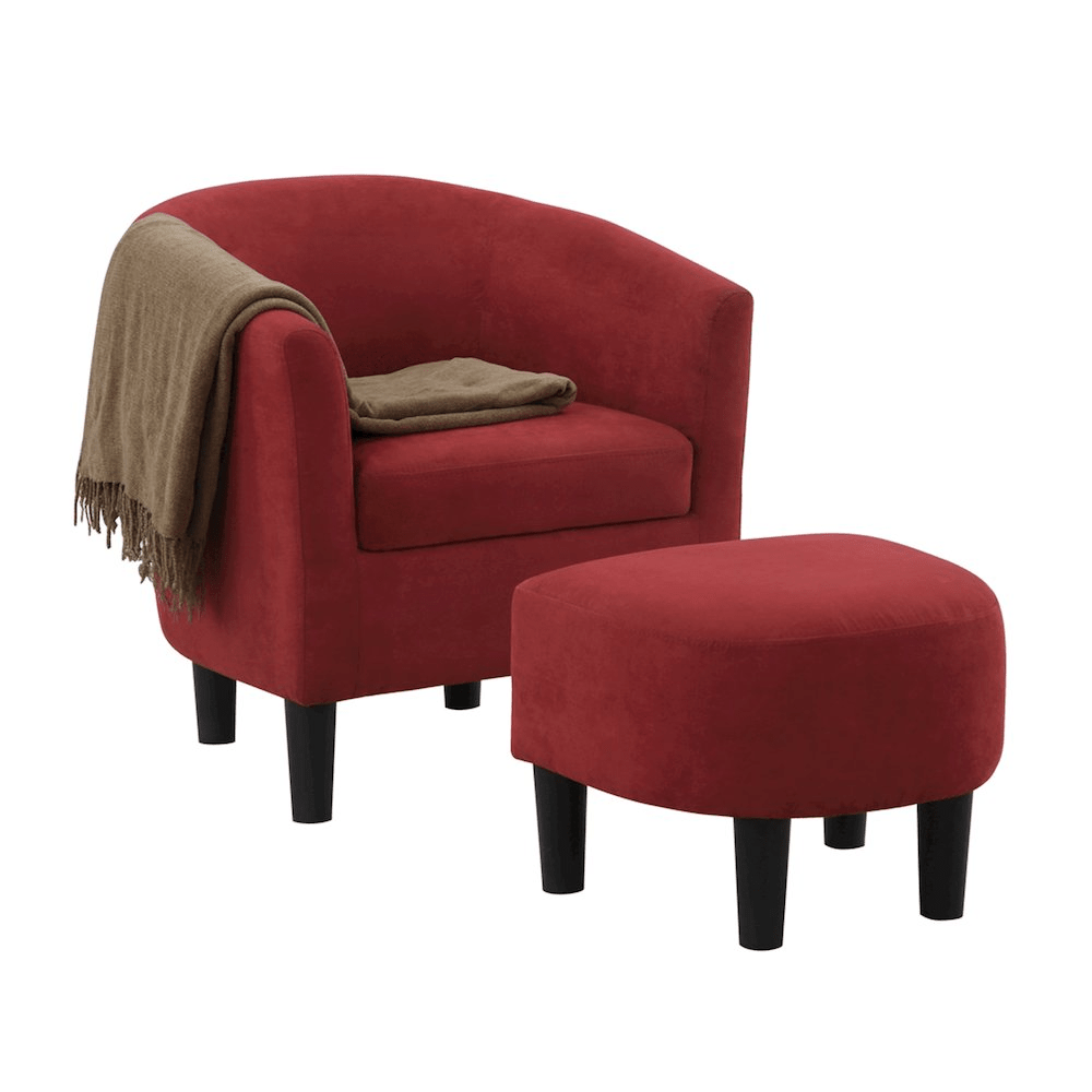 Take a Seat Churchill Accent Chair with Ottoman - Mervyns