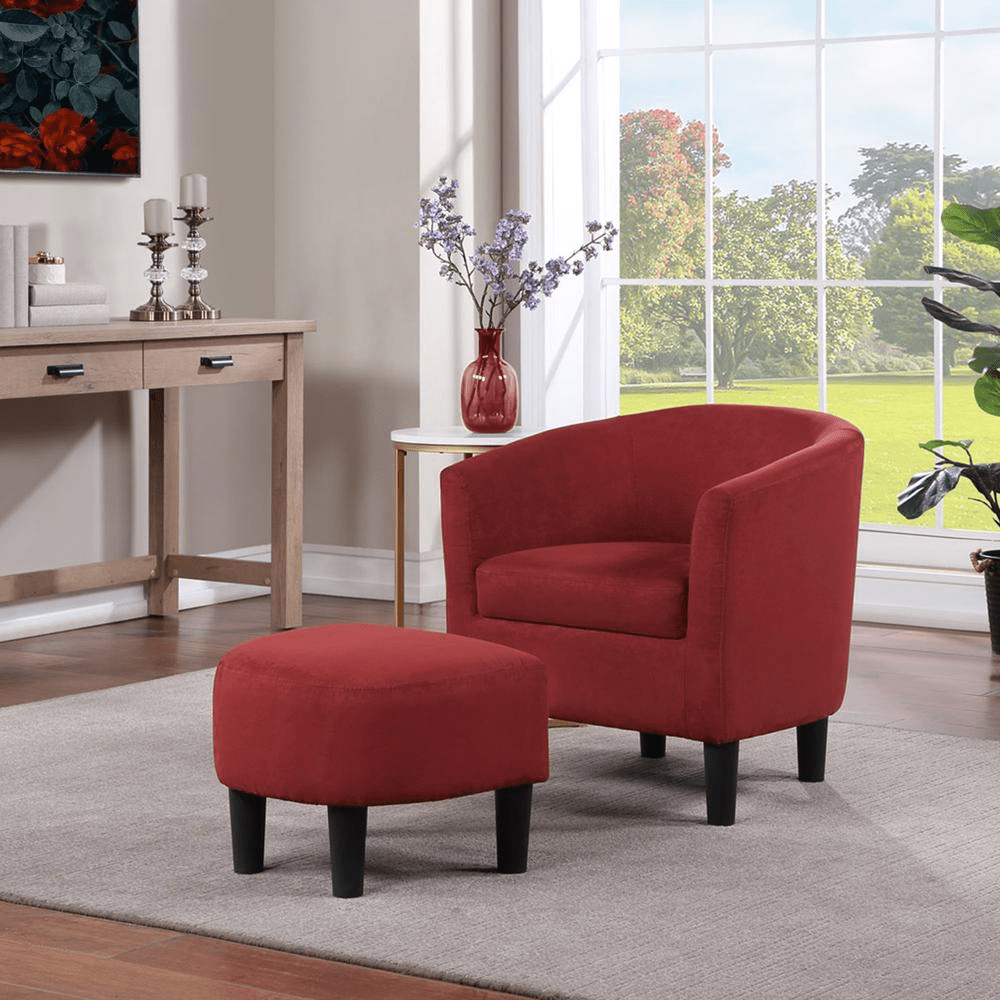 Take a Seat Churchill Accent Chair with Ottoman - Mervyns